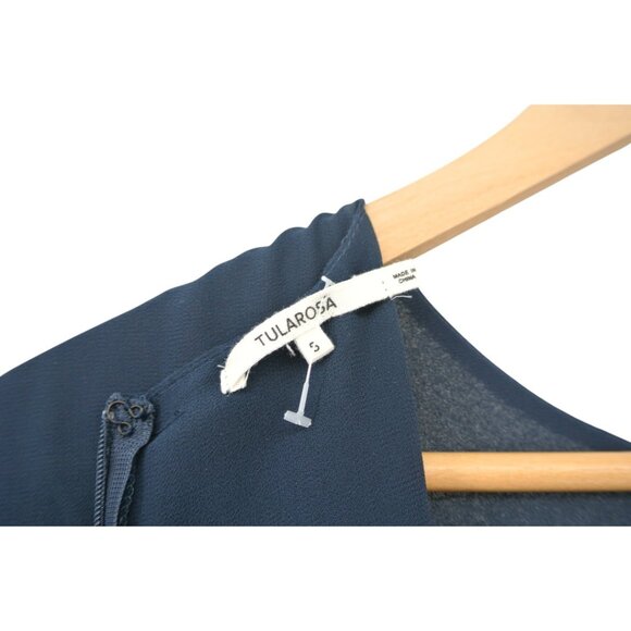 Tularosa NWOT Navy Lace Trim Mini Dress Size S - Picture 6 of 7